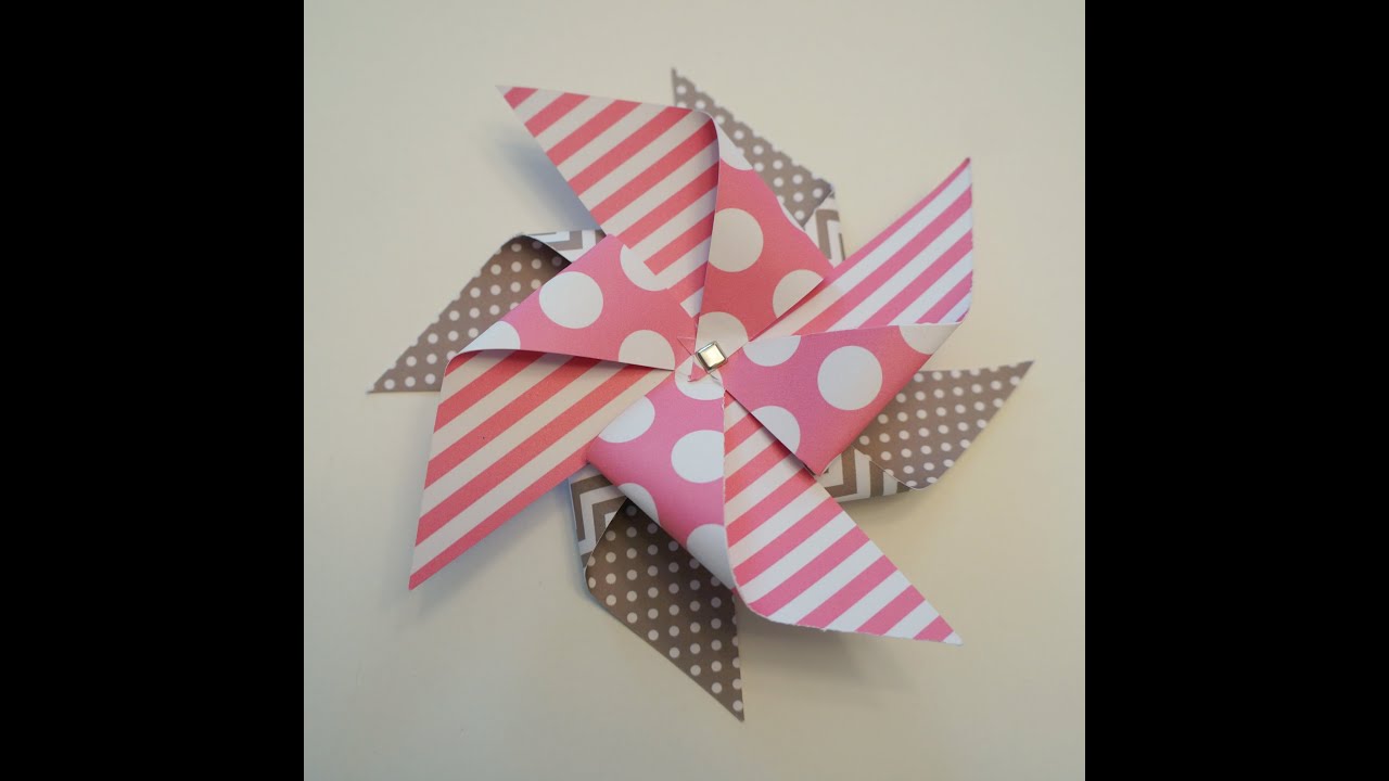 Easy Double Paper Pinwheel Tutorial