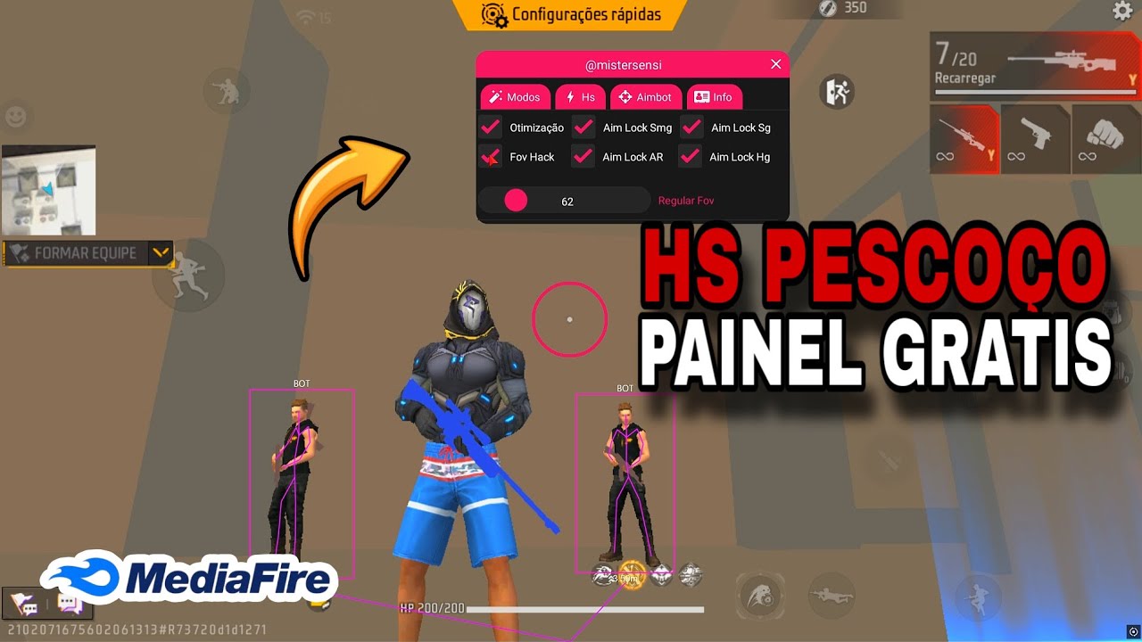 SAIU  NOVO HS PEITO CORPO TODO + BALA M&Aacute;GICA ATUALIZADO LINK DIRETO, HS PEITO VIP ANDROID E IPHONE📲