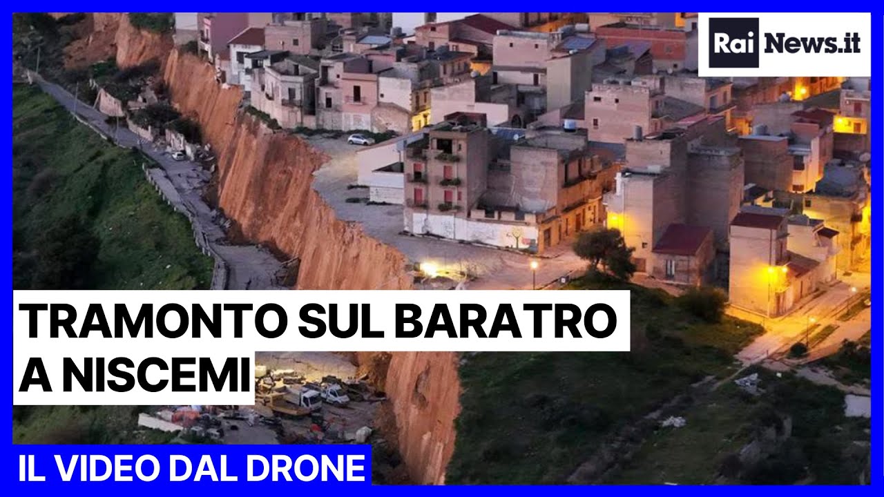 Tramonto sul baratro a Niscemi