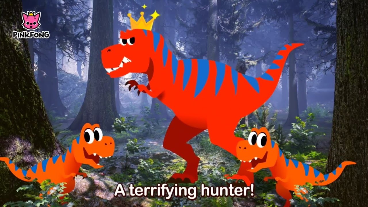 The King of Dinosaurs! 🦖 T-Rex T-Rex | Pinkfong Nursery Rhyme with Gamavision Twist