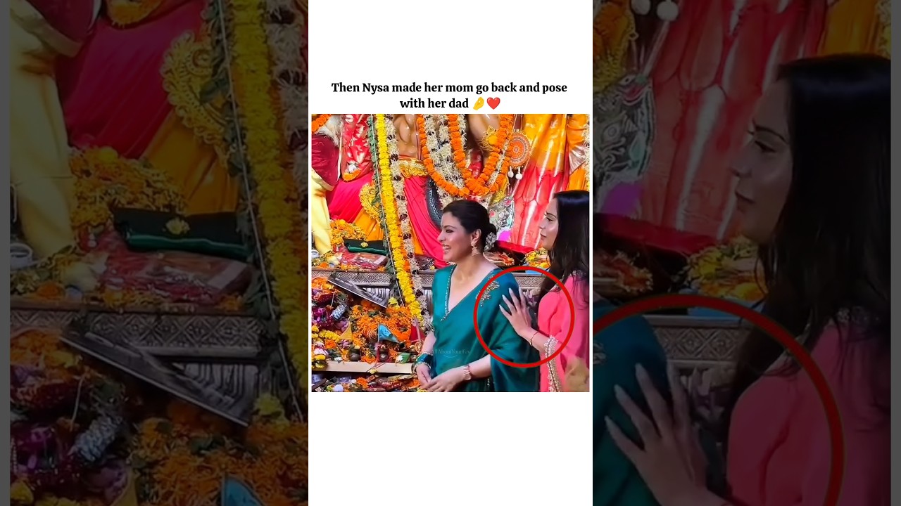 her daughter saved the day 😅❤️ #ajaydevgan #kajol #nysadevgan #shortsfeed #shorts