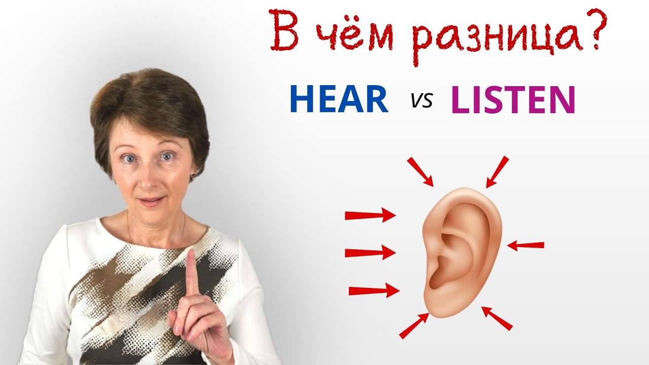 Разница между HEAR и LISTEN которую вы точно не знали! – Простое объяснение - Confusing words
