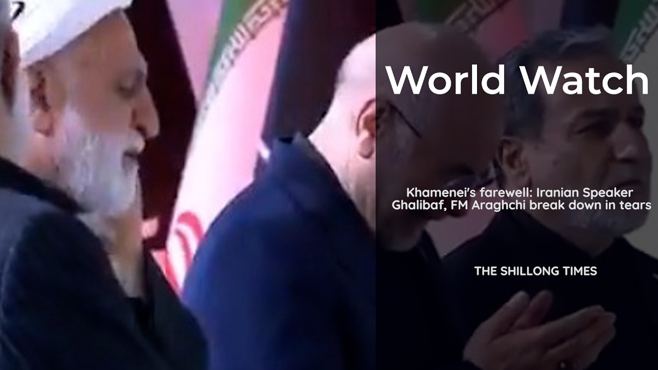 Khamenei's farewell Iranian Speaker Ghalibaf, FM Araghchi break down in tears