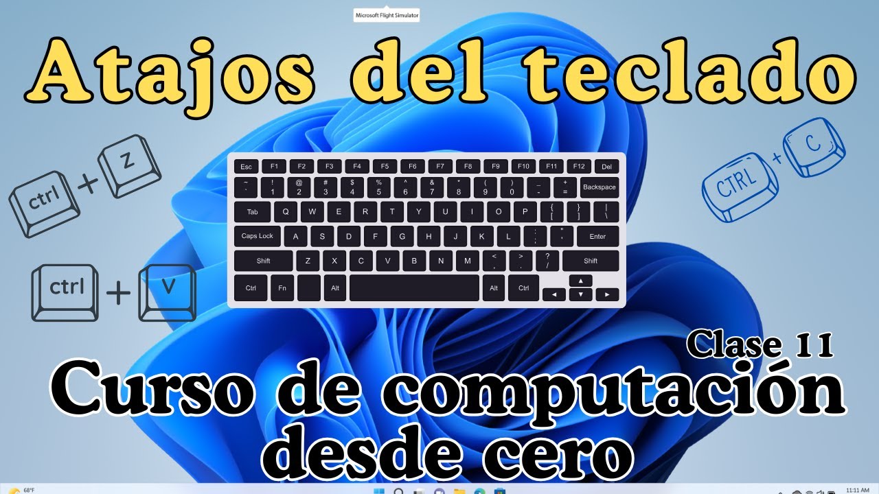 Atajos del teclado| Curso de Computaci&oacute;n B&aacute;sica desde cero   | Clase # | Windows 11