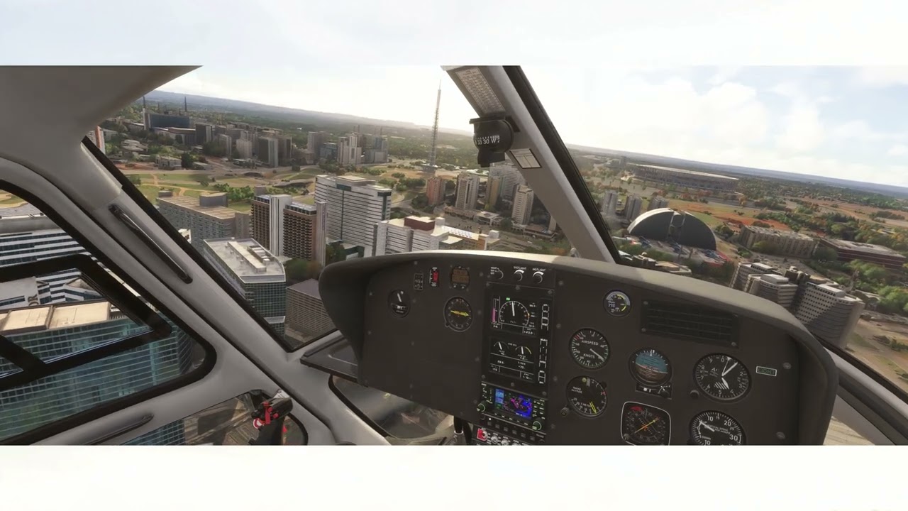 MSFS2024 Airbus H125 Friday, dusk in Brasília