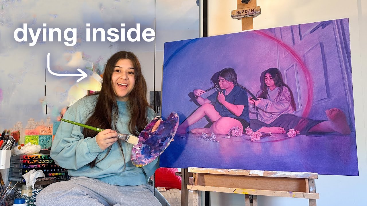 watch me go insane while painting