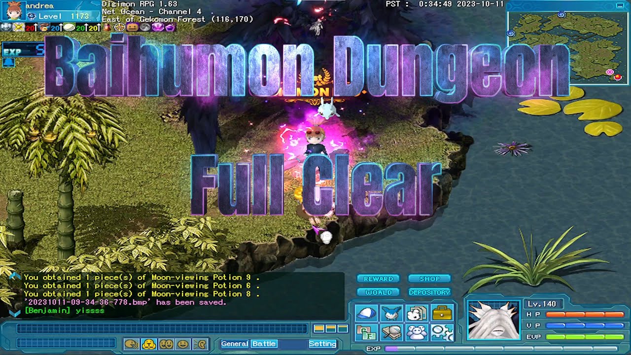 Digimon RPG - Baihumon Dungeon Clear