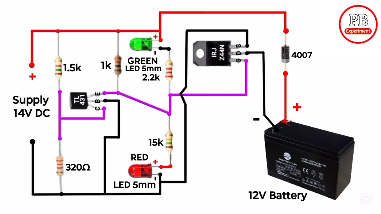 12V Battery Charger Circuit With Auto Cut OFF/Auto Cut off 12v Battery Charger