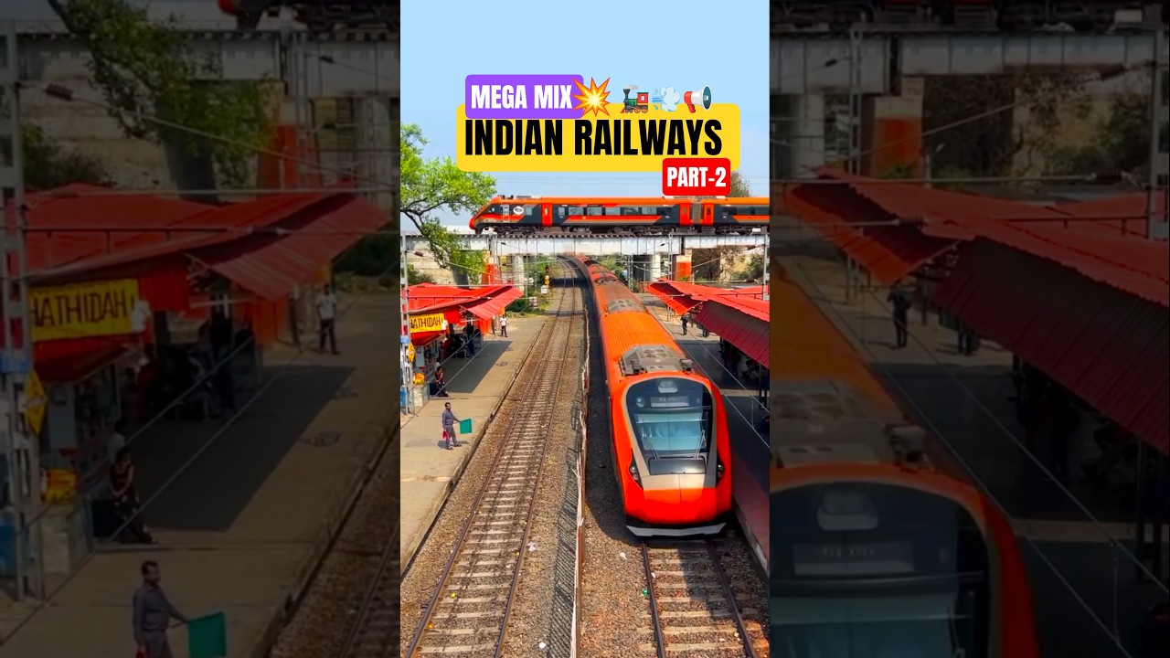 INDIAN Railways Mega Mix💥 PART-2 #train #shorts #viral #trending #indianrailways