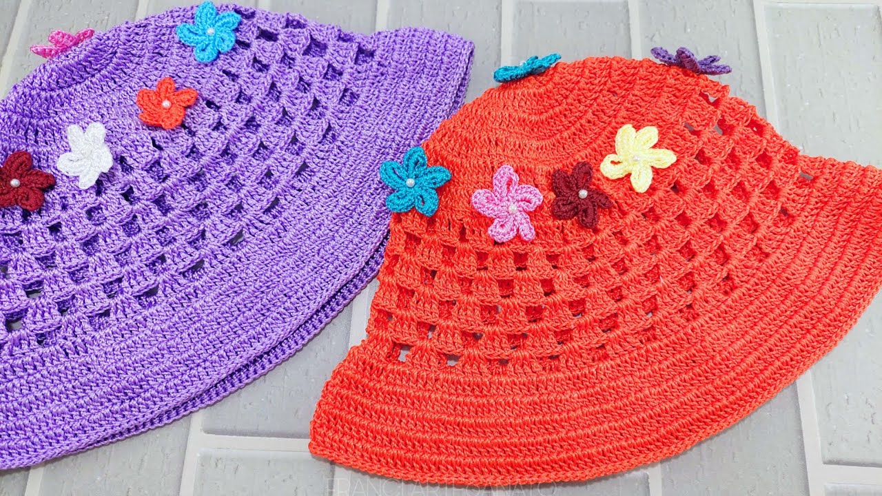 CHAPÉU PRIMAVERA DE CROCHÊ PARA CRIANÇA | TUTORIAL | FRANCI ARTESANATO