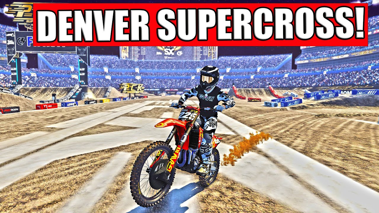I RACED THE PRO 250 MAIN EVENT AT DENVER SUPERCROSS IN MX BIKES!