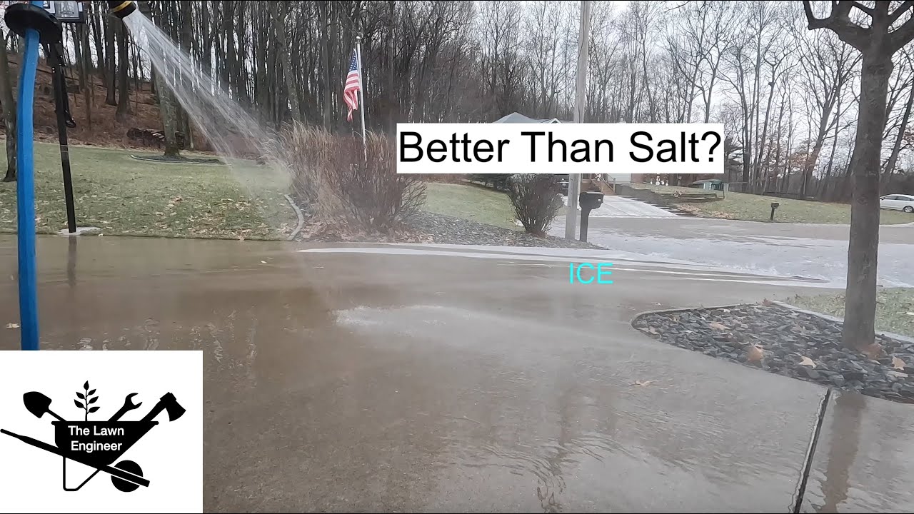 Better Than Salt? Melting Driveway Ice with Hot Water!