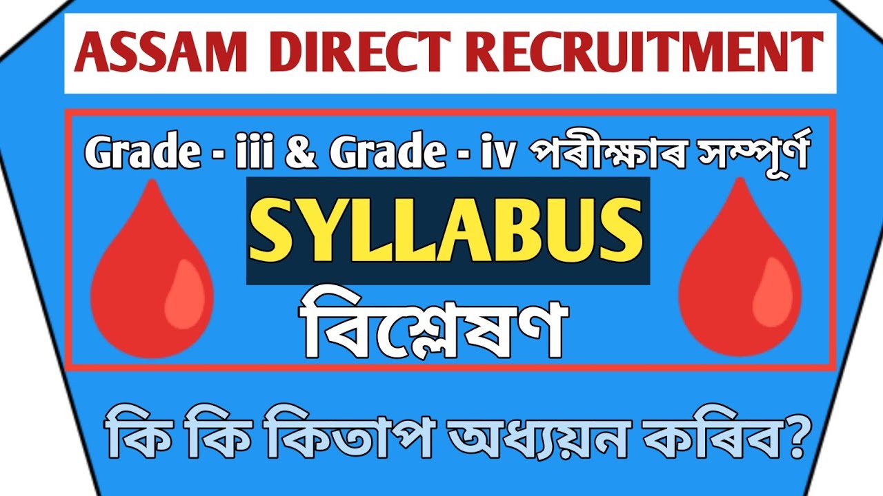 Full Syllabus | Grade 3 | Grade 4 exam 2022 | Assam Direct Recruitment @EDUCATOPLUS