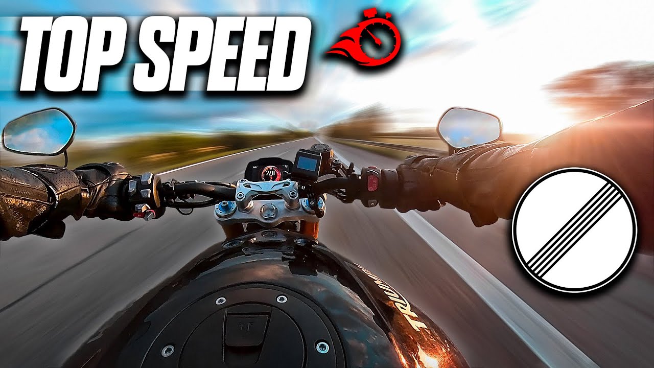 TRIUMPH SPEED TRIPLE 1200 RS - МАКСИМАЛЬНАЯ СКОРОСТЬ // РАЗГОН // ВОССТАНОВЛЕНИЕ