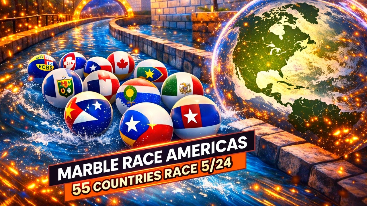 F1 Marble Race 🌎 AMERICAS S3: Race 5/24 | 54 Nation Battle!