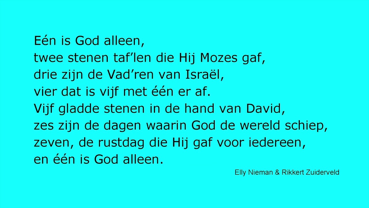 G24 Eén is God alleen