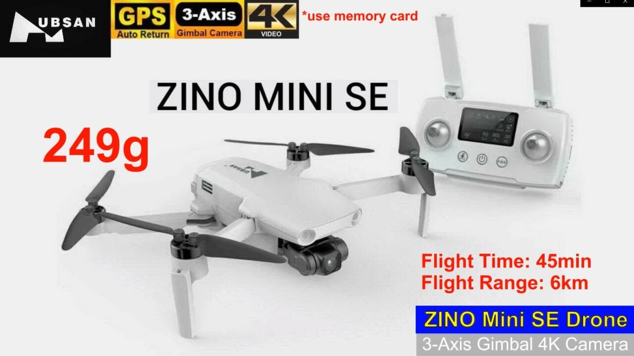 ZINO Mini SE 3-Axis Gimbal Long Range Brushless Drone &ndash; Just Released !