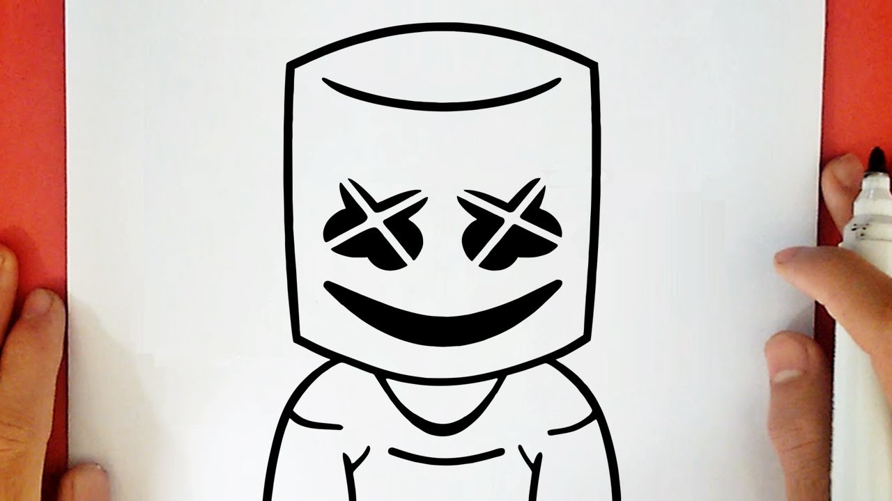 HOW TO DRAW MARSHMELLO