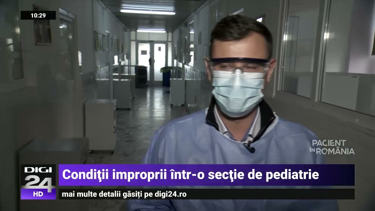 Pacient în România. Condiții improprii în spitale: secție de pediatrie nerenovată de 40 de ani