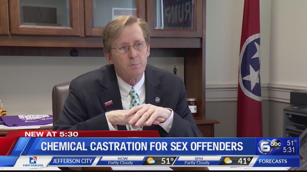 State lawmaker files chemical castration for sex offenders bill