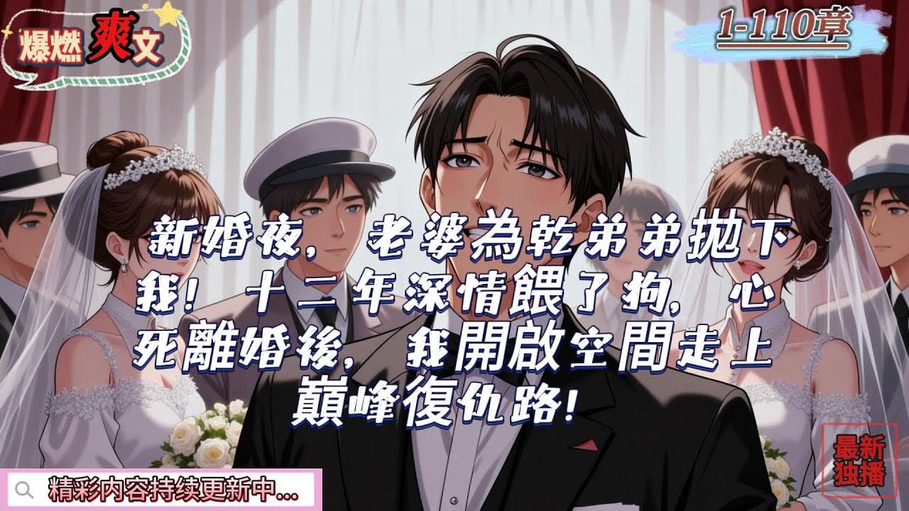 新婚夜，老婆為乾弟弟拋下我！十二年深情餵了狗，心死離婚後，我開啟空間走上巔峰復仇路！