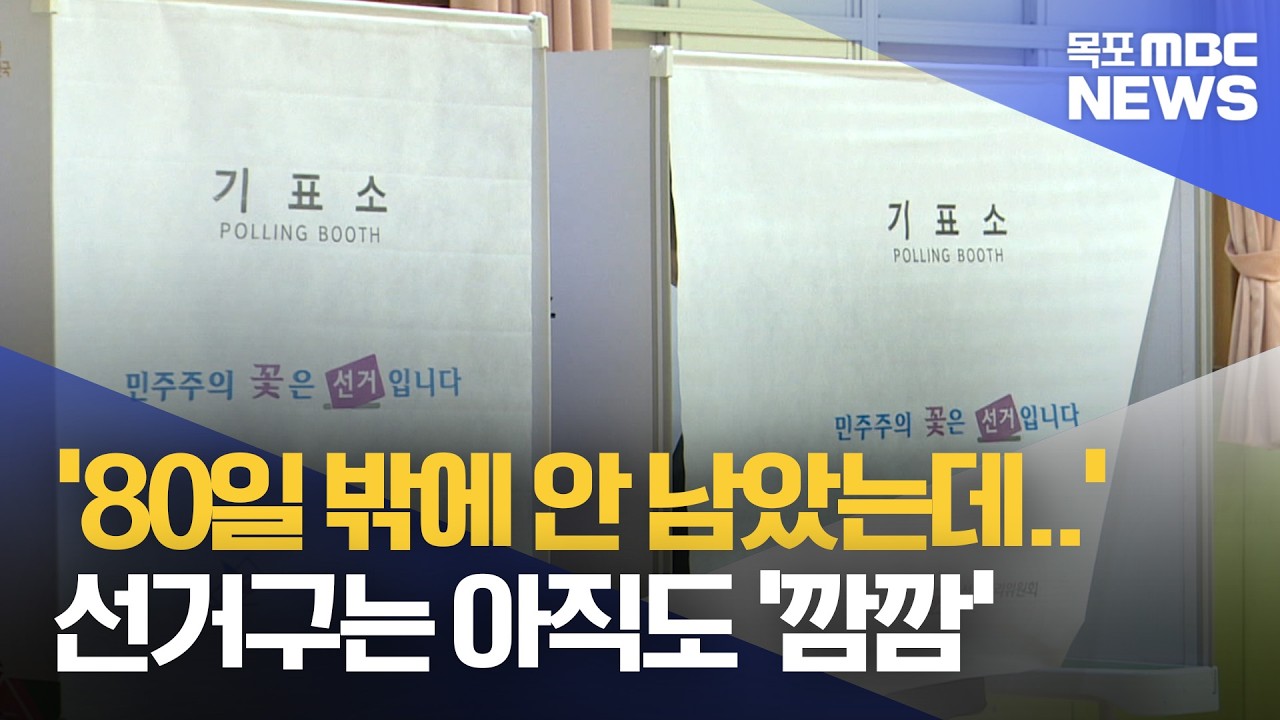 '80일 밖에 안 남았는데..' 선거구는 '깜깜'[목포MBC 뉴스데스크]