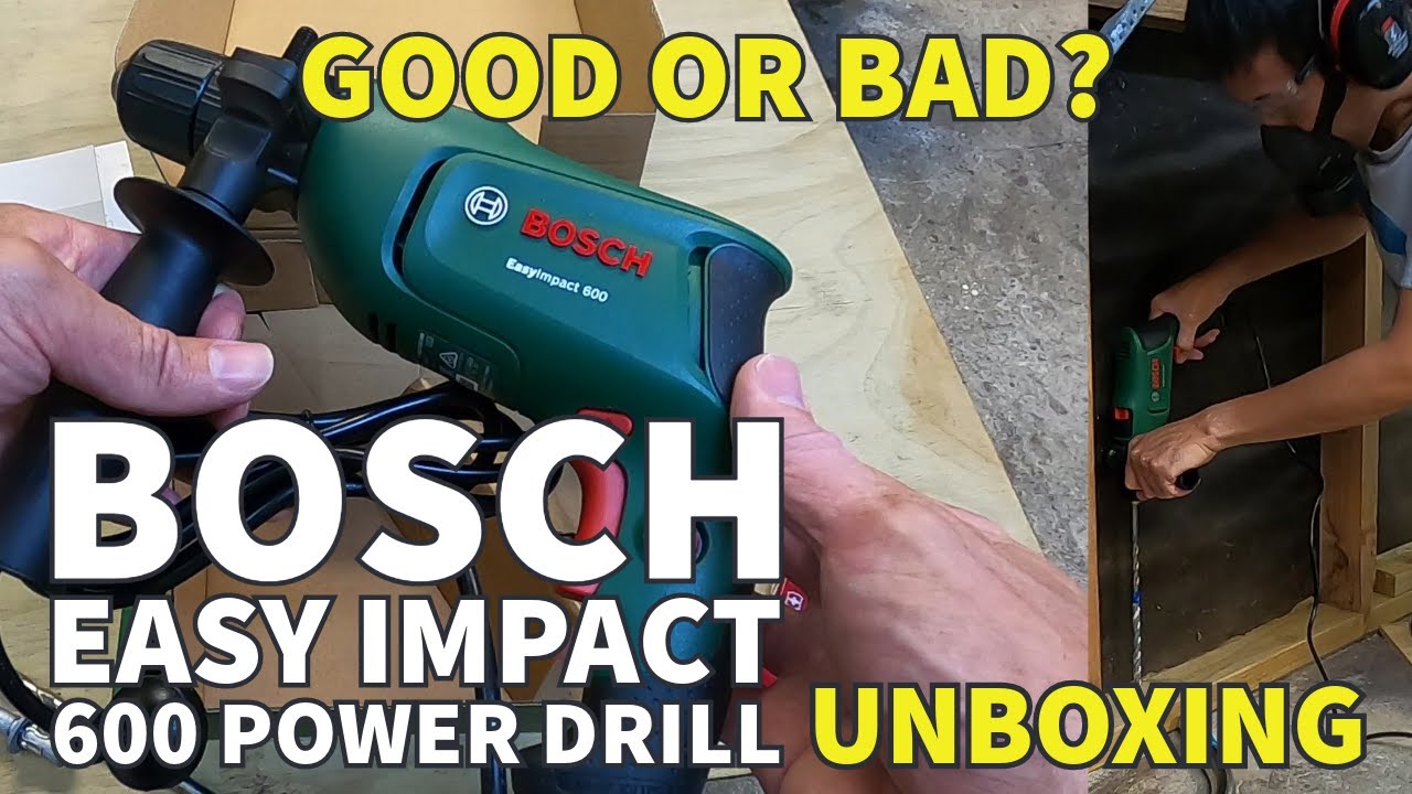 Bosch Easy Impact 600w Hammer Power Drill - Unbox and Test