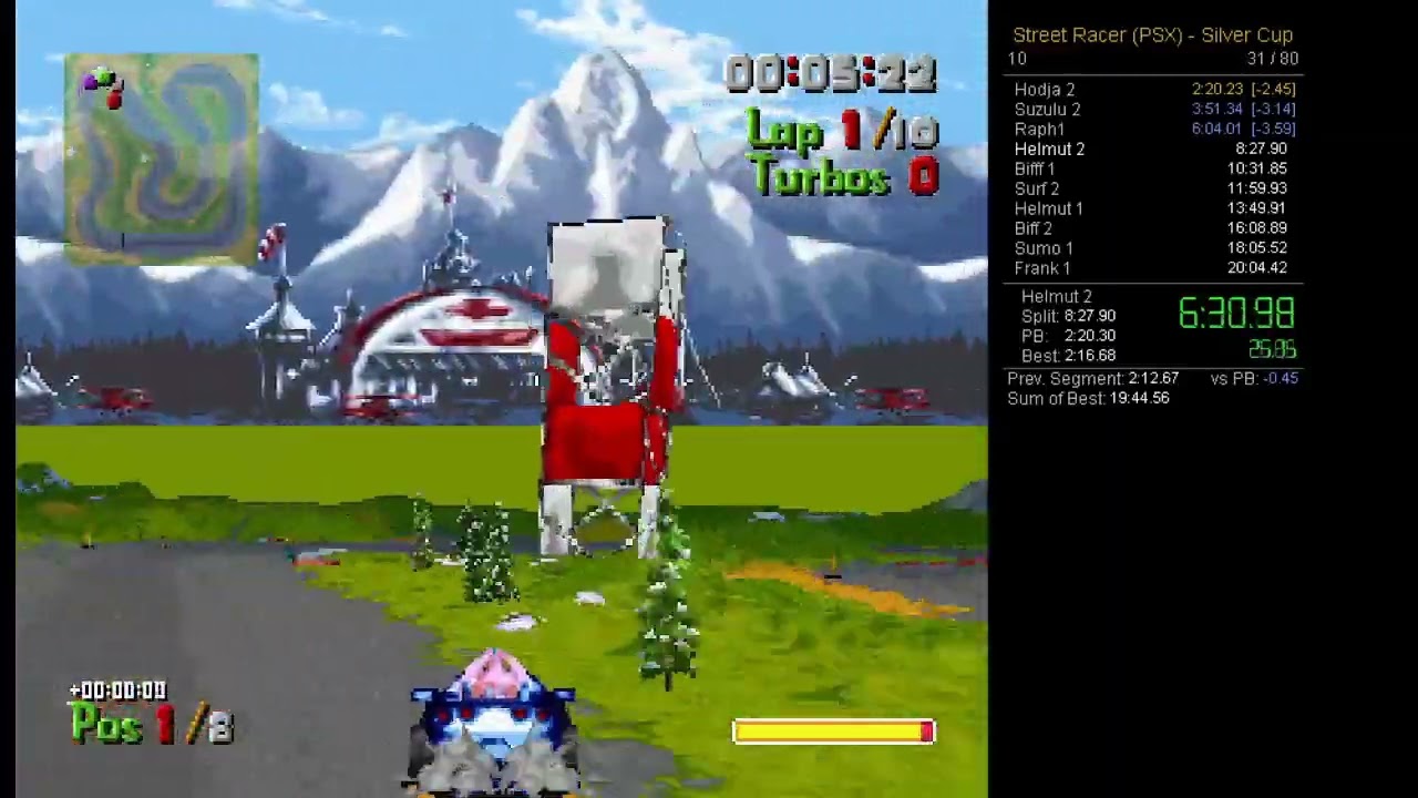 Street Racer (PSX) - Speedrun - Silver Cup (19:54)