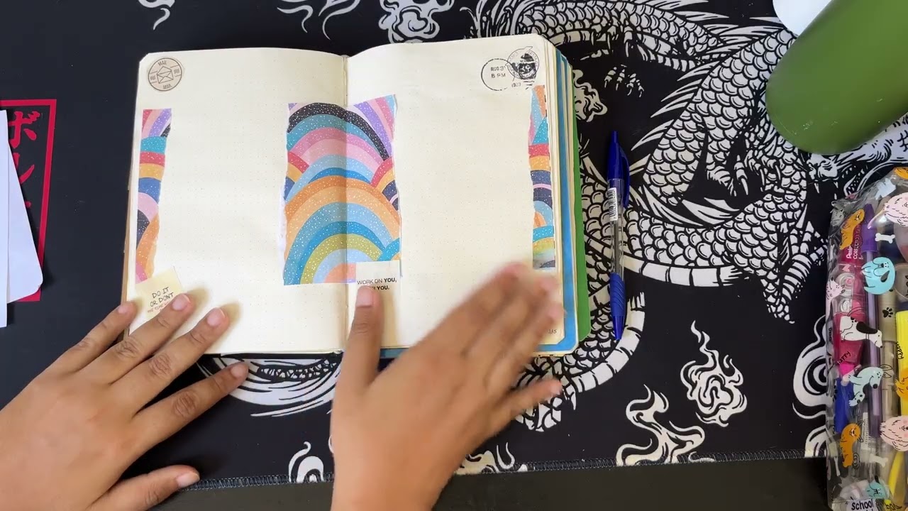 Conversa, recorta e cola - decorando novo caderno (diário)