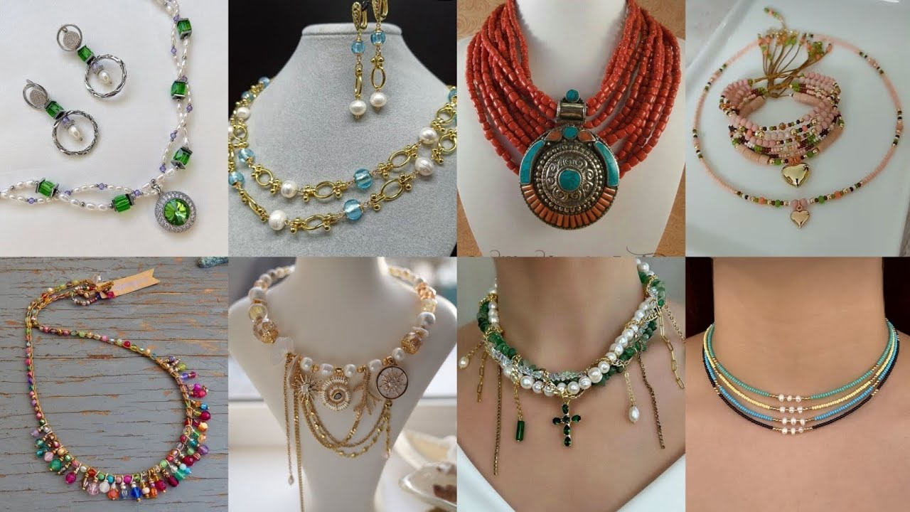 Dazzling 😍& Unconventional Necklace Designs: A Symphony of Colors!