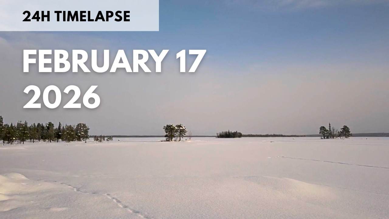 February 17, 2026 | 24h Timelapse | Swedish Lapland