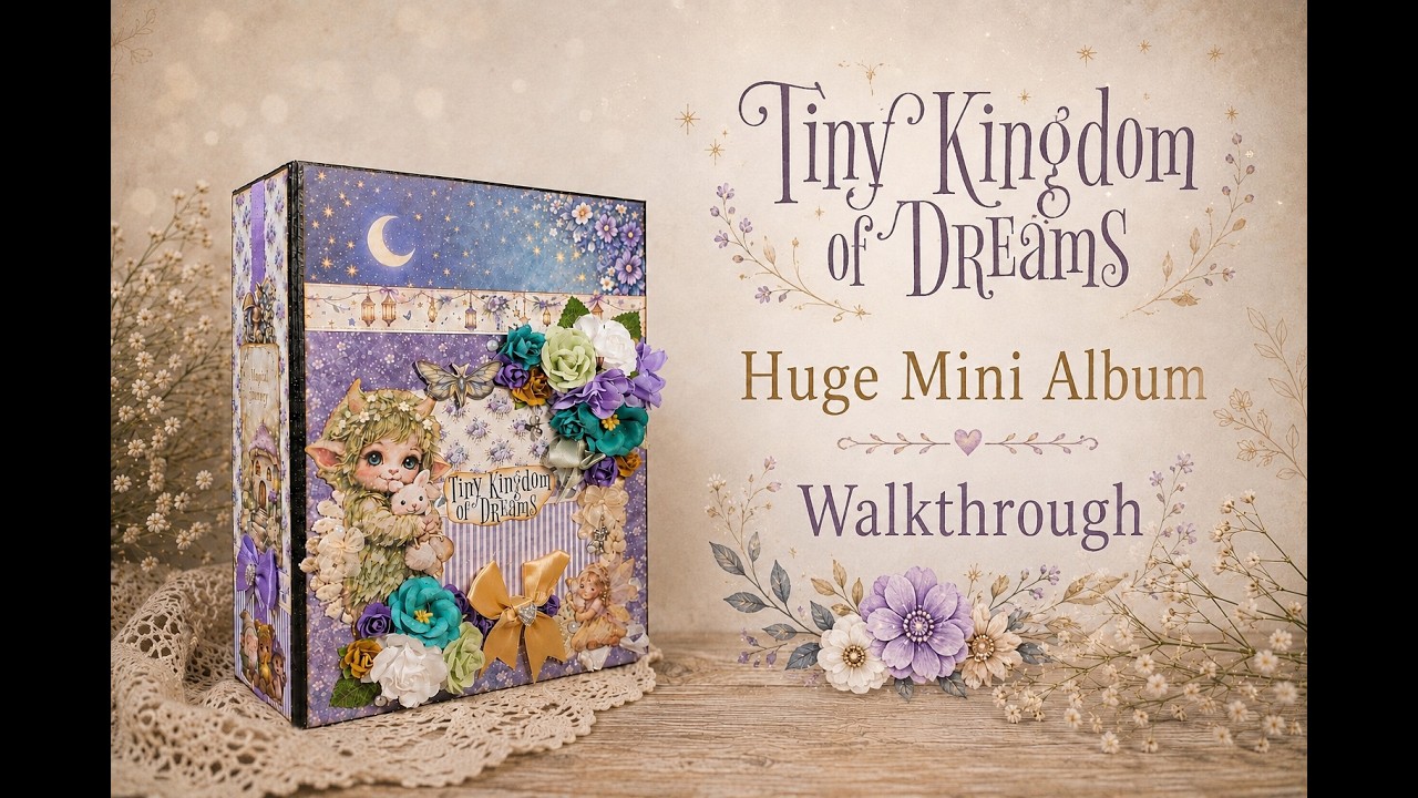 Tiny Kingdom OF Dreams Huge Mini Album  Walkthrough  ( Scrapqueen Designs )