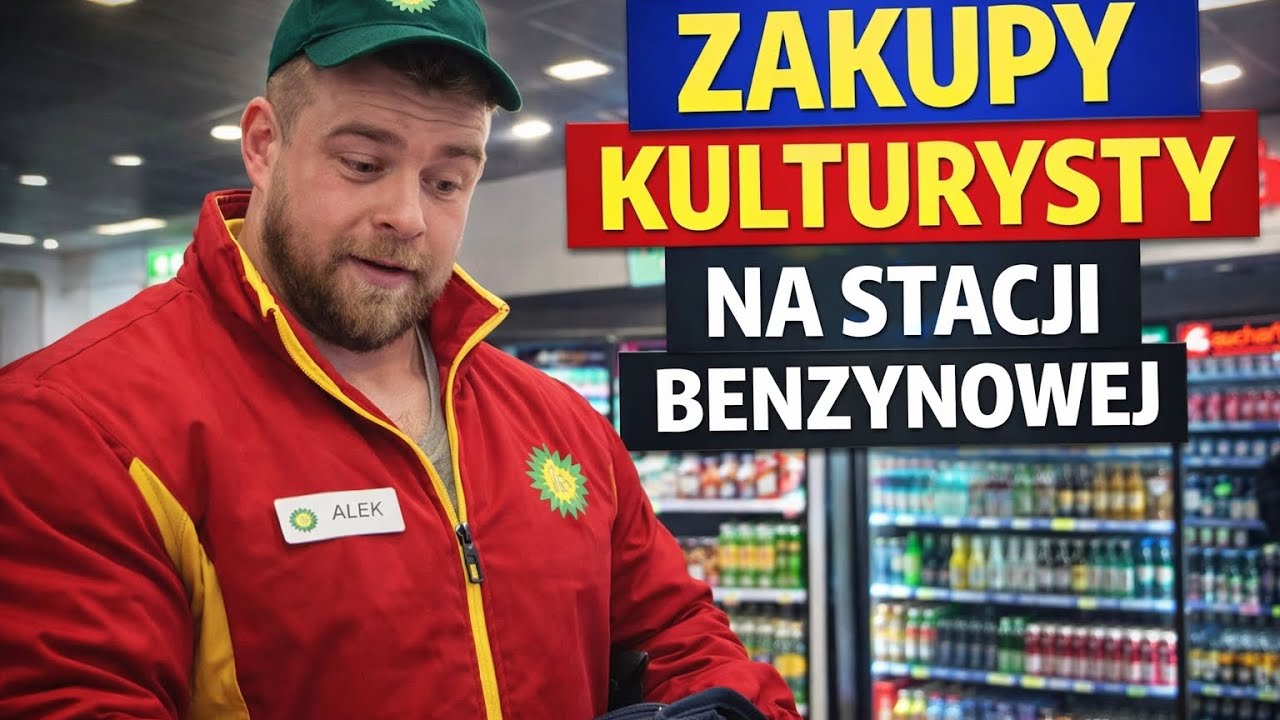 Zakupy Kulturysty na stacji benzynowej Waga stoi panika