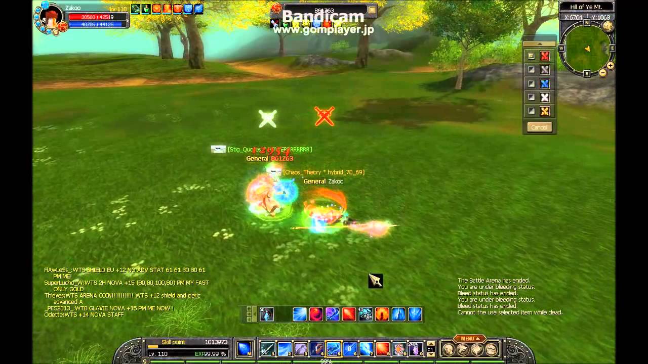 [sro 110 pvp] sword/shield vs. hybrid spear
