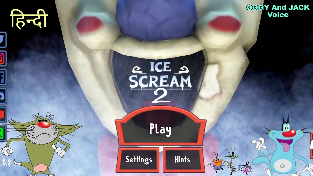 Ice Scream 2 Full Gameplay (Hindi Funny) Oggy And Jack Voice