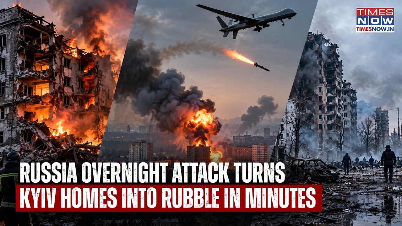Russia's Aerial Attack Leaves Kyiv In Ruins As Homes Turn Rubble In Minutes| Kharkiv, Odesa Burn