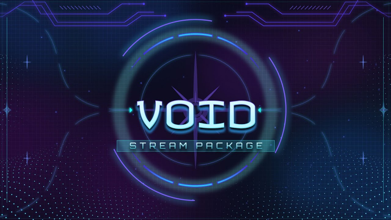 Void, Sci-fi Twitch Layout : Futuristic Stream Package