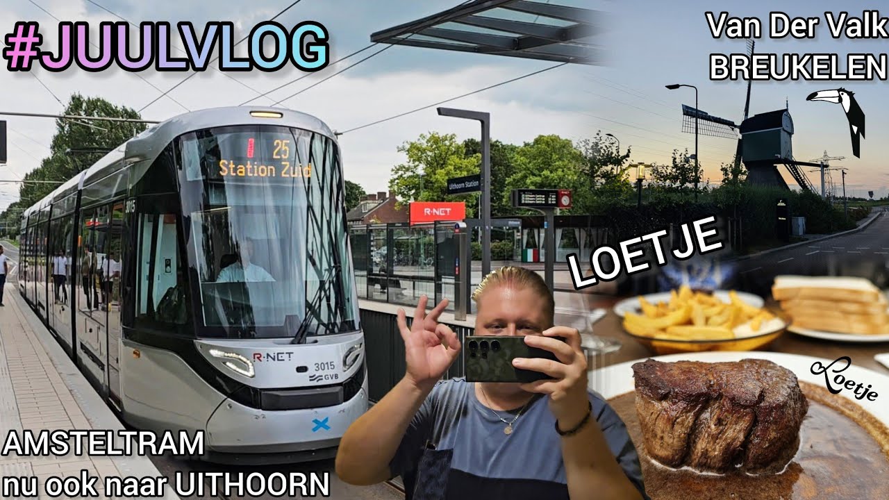 De AMSTELTRAM rijdt nu naar UITHOORN vlog | luxe overnachten Van der Valk BREUKELEN + Loetje REVIEW