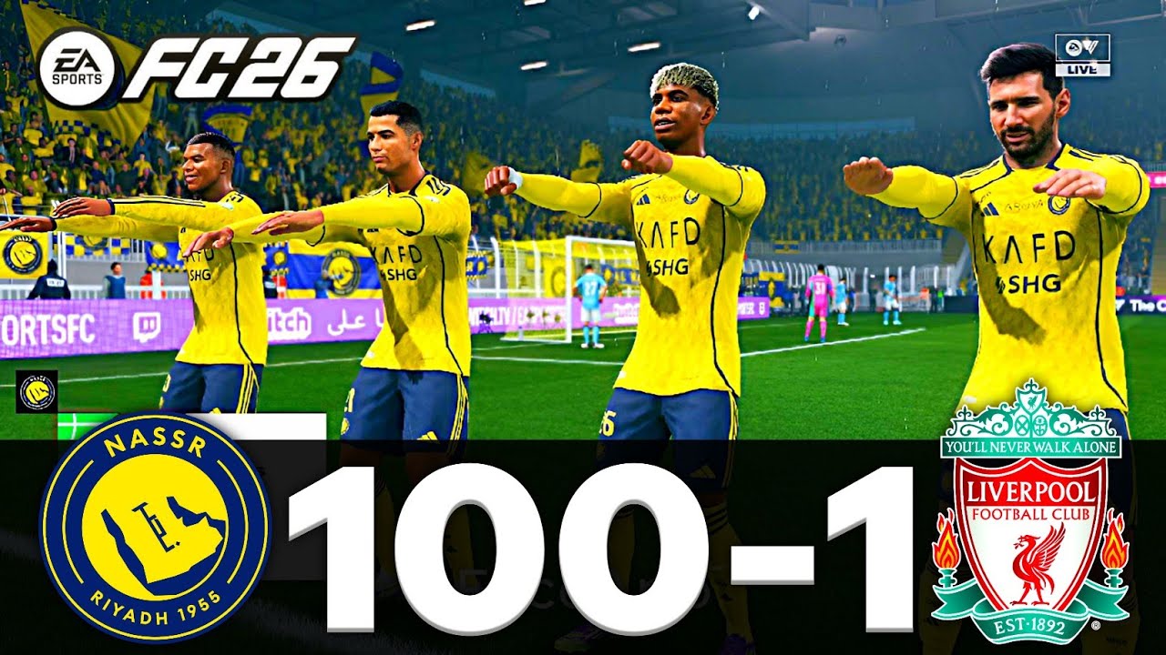 FC 26 - MESSI RONALDO MBAPPE NEYMAR & ALL STARS | AL NASSR 100-1 LIVERPOOL