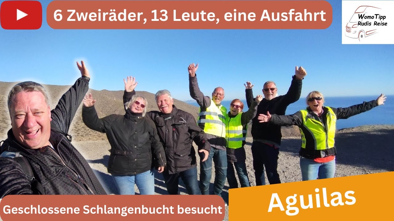 Ausfahrt Mazarron - Aguilas an spanischer Mittelmeerküste, Besuch der geschlossenen Schlangenbucht