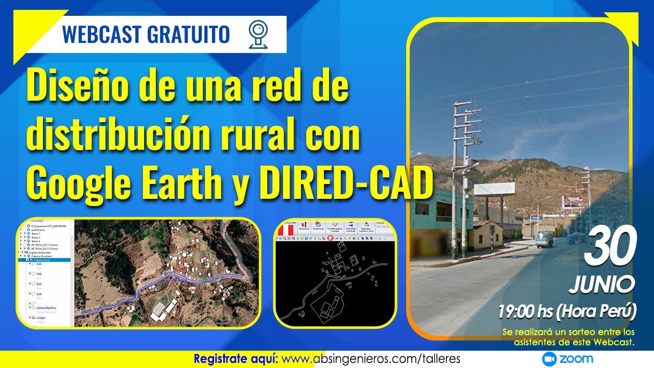 Diseño de una red de distribución rural con Google Earth y DIRED-CAD