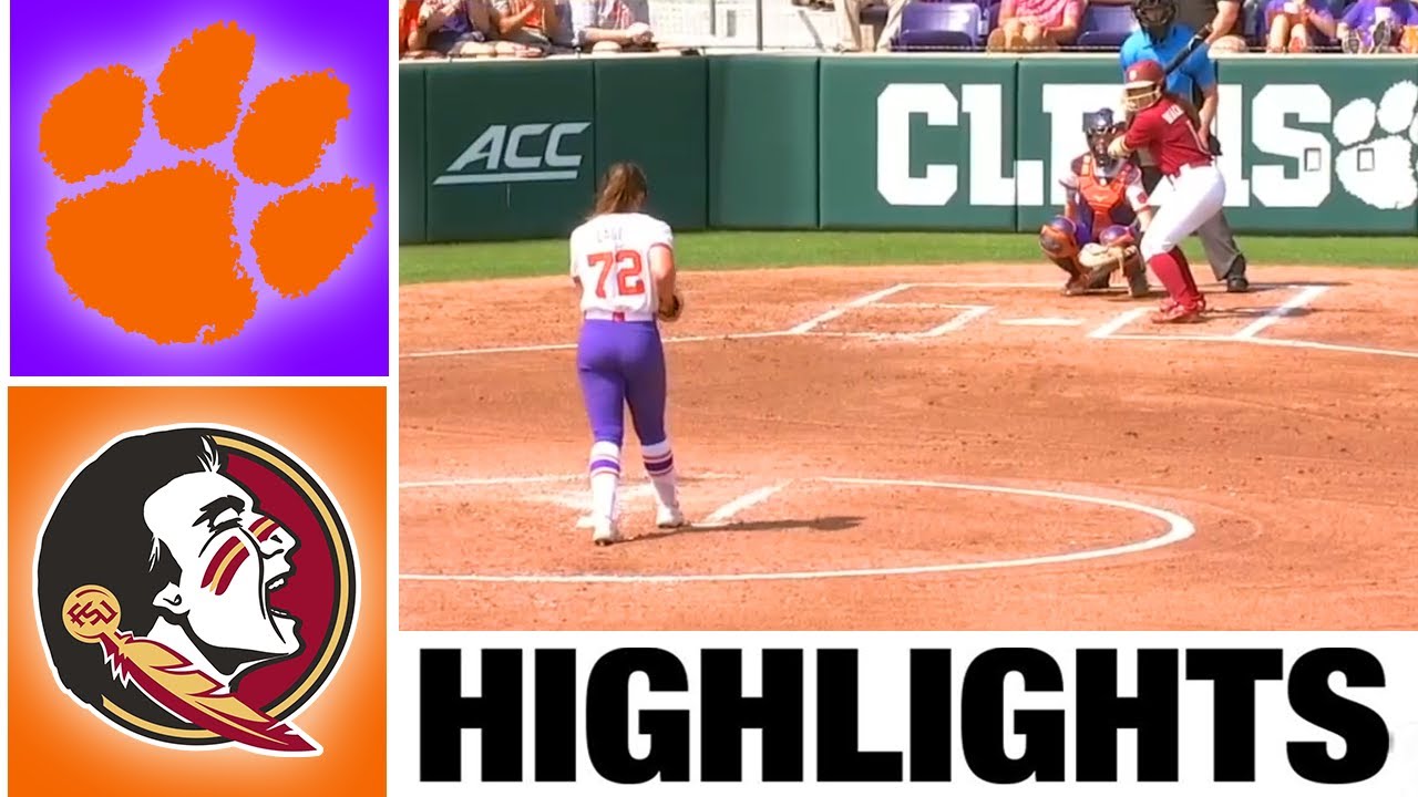 #6 Florida State vs #4 Clemson Highlights | NCAA Softball Highlights | 2023 College Softball
