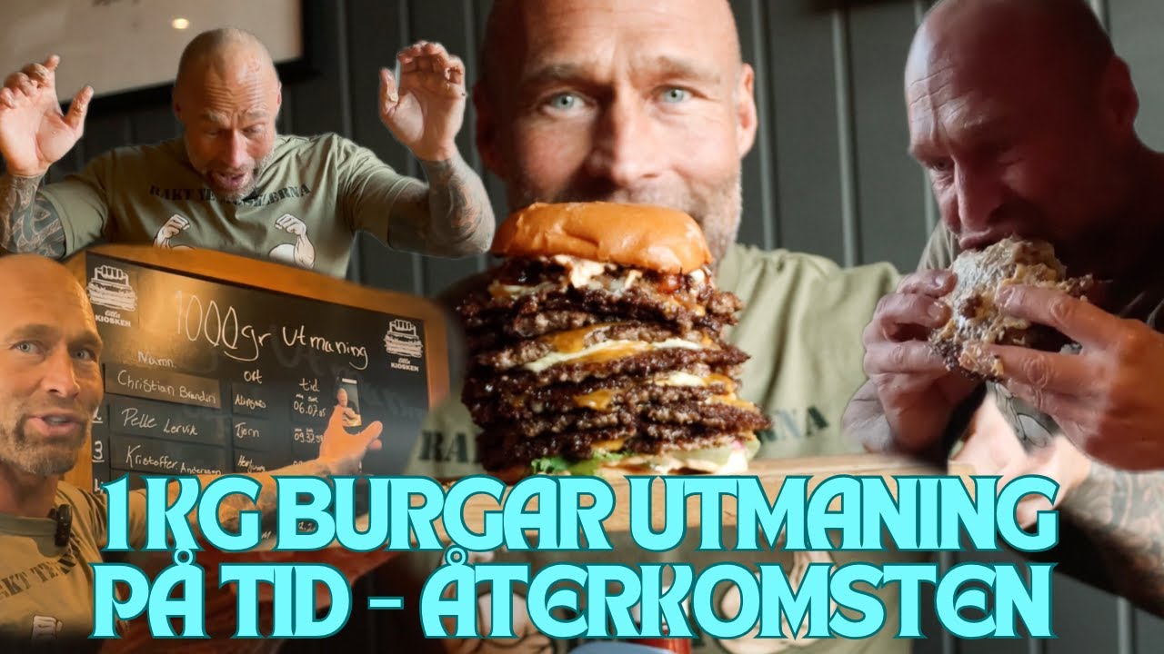 1KG BURGARE P&Aring; TID - &Aring;TERKOMSTEN LILLA KIOSKEN 💪🏻🍔🥰