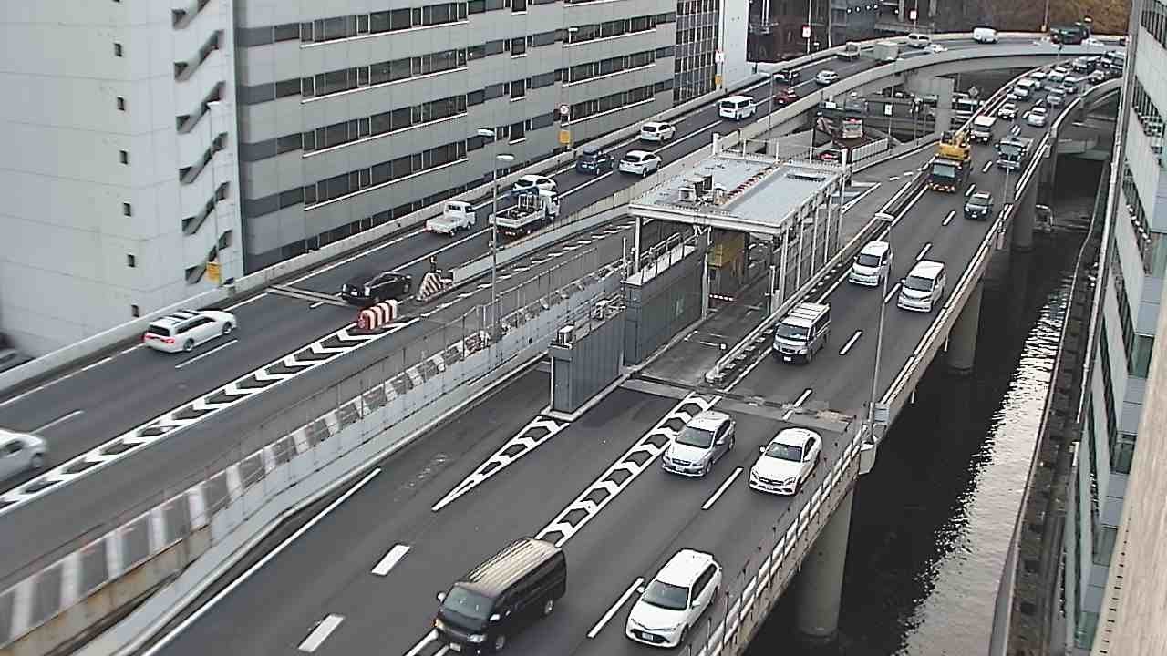 【LIVE】首都高 都心環状線 呉服橋JCT付近 ライブカメラ/Tokyo highway Live Camera 2026/01/22 18:00～