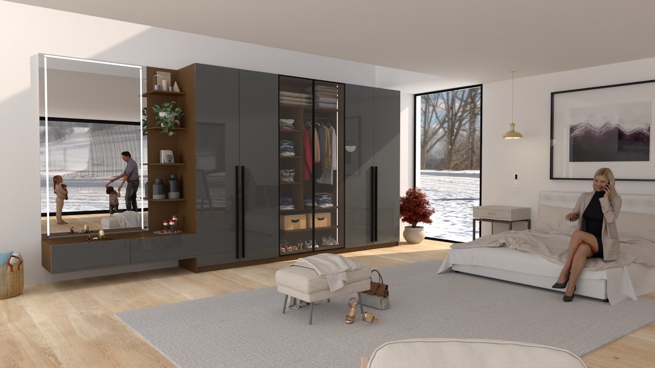 Luxurious Wardrobe- Architectural Design - SketchUp