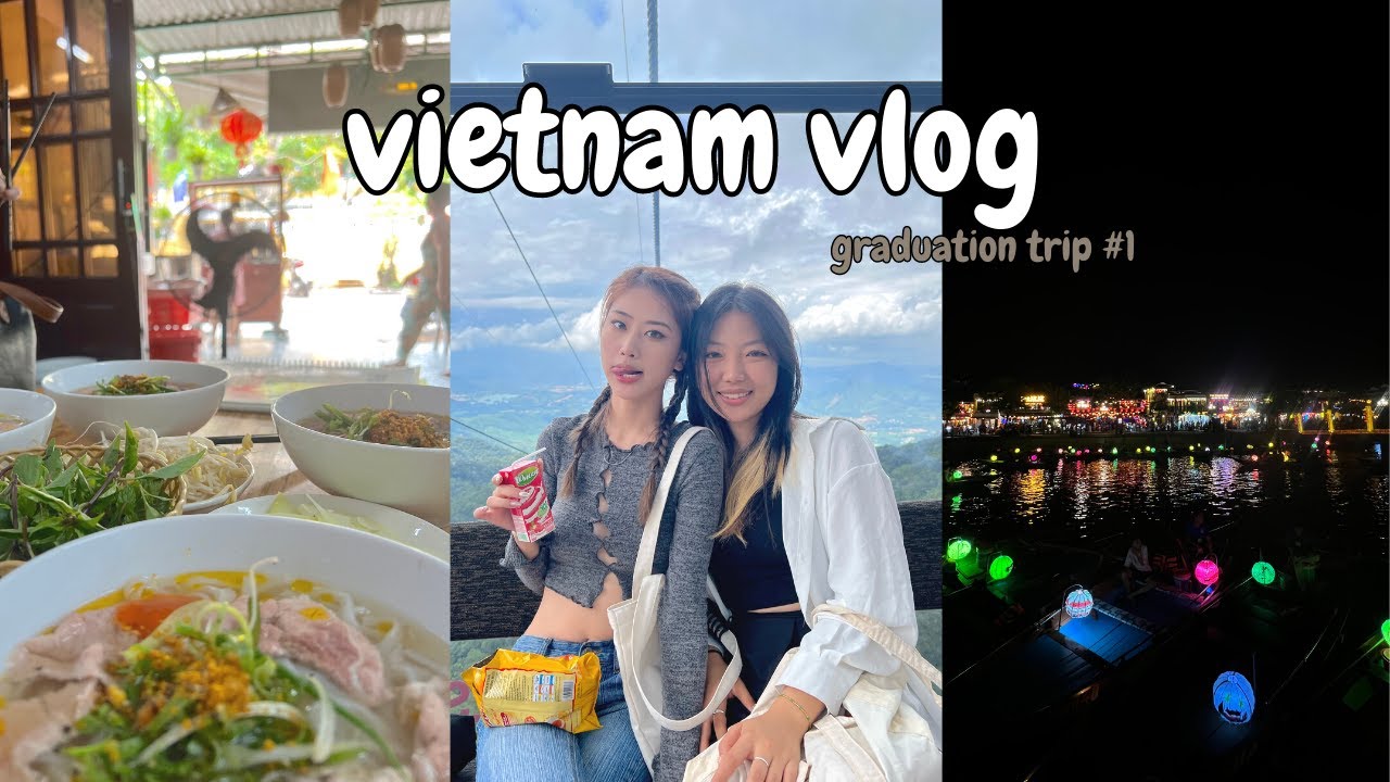 traveling to vietnam 🇻🇳 grad trip, pink church, coconut boats, golden hand bridge