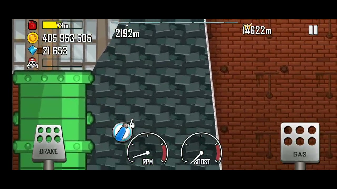 hill climb racing fabrica moonlander desafío diario 3300m