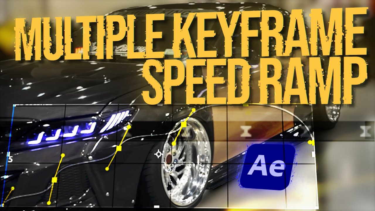 Изменение скорости нескольких ключевых кадров в After Effects