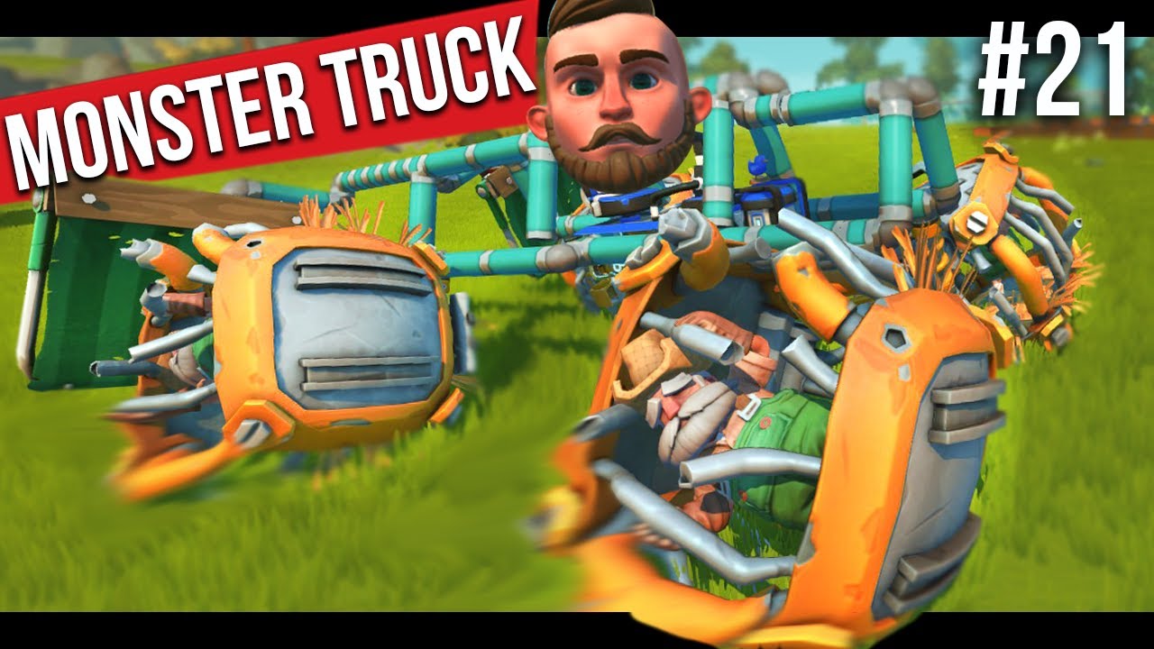 I BUILT A MONSTER TRUCK!! - SCRAP MECHANICS SURVIVAL #21