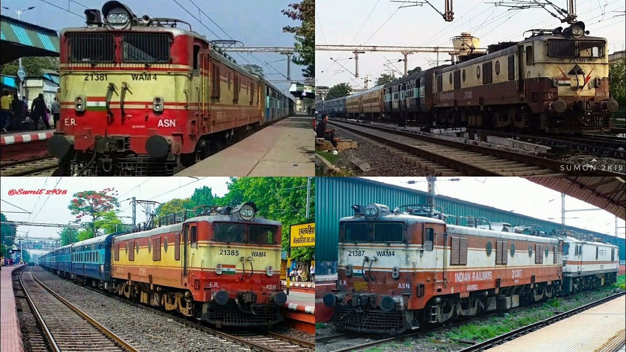 4 IN 1 WAM-4 COMPILATION | WAM4 LOCOMOTIVES COMPILATION | OLD IS GOLD | INDIAN RAILWAY || BELGHARIA